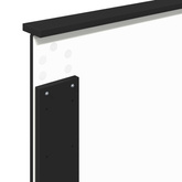 Ramka łóżka Z zagłówkiem Czarny 90 x 190 cm Lite drewno sosnowe