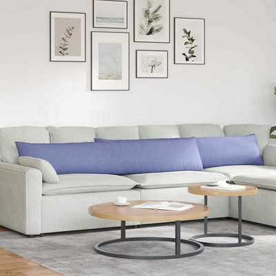 Poduszki na sofę 2 pcs Niebieski dżins 200 x 40 cm tkanina