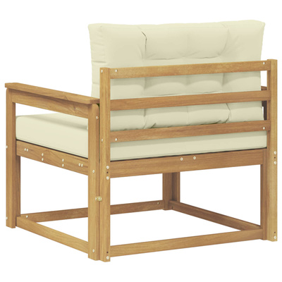 Środkowa sofa ogrodowa Poliester Biały