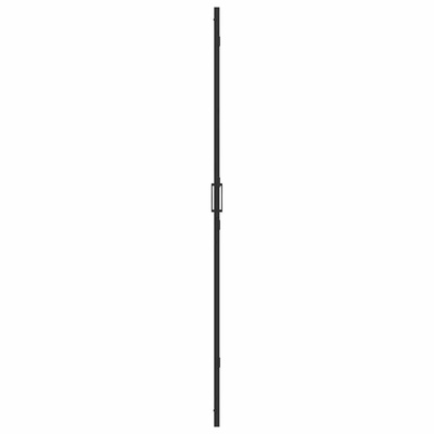Ściana prysznicowa Walk-In Czarny 110 x 6,5 x 190 cm