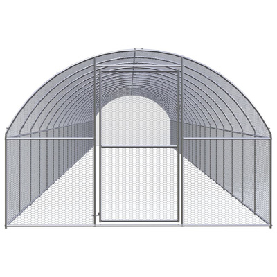 Klatka zewnętrzna dla kurcząt, 3x20x2 m, stal galwanizowana