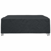Pokrowiec na meble Gładki Czarny 220 x 220 x 70 cm 420D