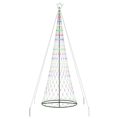 Choinka świąteczna LED z podstawą Wielokolorowe 399 cm Metal