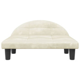 vidaXL Legowisko dla psa, kremowe, 70x52x30 cm, aksamit