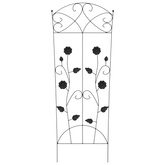 Ogrodzenie Ogrodowe 3 pcs Czarny 110,5 x 42,5 cm Stal