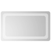 vidaXL Lustro łazienkowe z LED, 50x30 cm