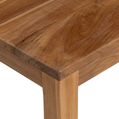 Konsola naturalny 110 x 35 x 75 cm Lite drewno teakowe