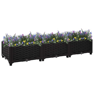 Donica do podniesionej rabaty, 120x40x23 cm, polipropylen