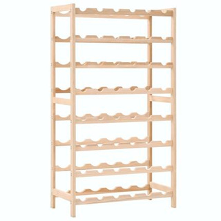 vidaXL Stojak na wino z drewna cedrowego, 57,5 x 28 x 102 cm