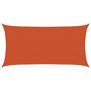Żagiel przeciwsłoneczny pomarańczowy 2,5 x 6 m HDPE