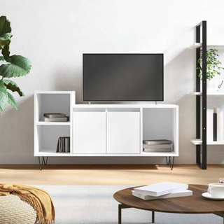 vidaXL Szafka pod TV, wysoki połysk, biała, 100x35x55 cm model standard