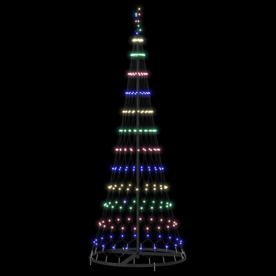 Choinka świąteczna LED z podstawą Wielokolorowe 184.5 cm Metal