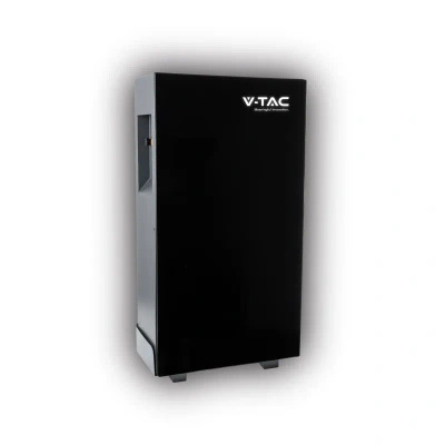 Magazyn Bank Energii V-TAC Biały Szklany Front 16.07kWh 314Ah/51.2V LiFePO4 BMS VT-16076W 10 Lat Gwarancji
