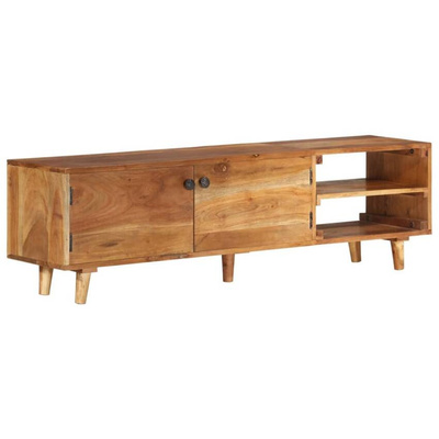 vidaXL Szafka pod TV, akacja w miodowym kolorze, 140x30x40 cm