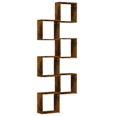 Półki ścienne Cube 6 szt. Dąb wędzony 30x15x30 cm