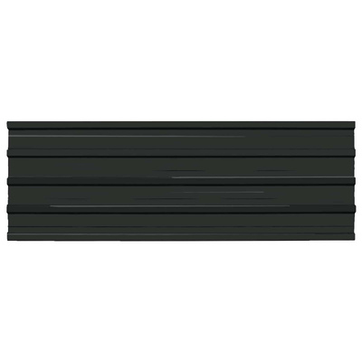 Panel dachowy 12 pcs Antracyt 129 x 45 cm Stal galwanizowana