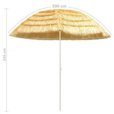 Parasol plażowy w stylu hawajskim, naturalny, 300 cm