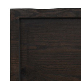 Półka, ciemnobrązowa, 160x60x(2-4) cm, wykończone drewno dębowe