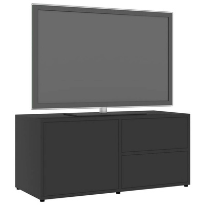 vidaXL Szafka pod TV, szara, 80x34x36 cm, materiał drewnopochodny