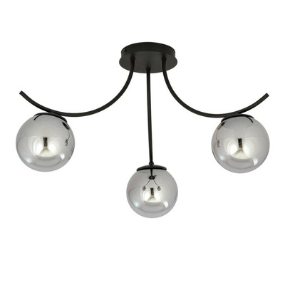 Lampa sufitowa BOSTON 3 BLACK/GRAFIT