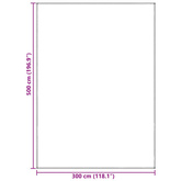 Dywan pod namiot Jasnoszary 500 × 300 cm Polietylen