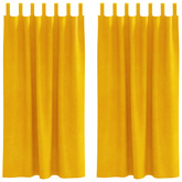 Zasłony zaciemniające 2 pcs Musztardowy Żółty 140 x 175 cm