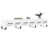 vidaXL Szafka pod TV, biała, 150x36x30 cm, materiał drewnopochodny wariant 5