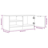 Szafka pod TV, szarość betonu, 80x35x36,5 cm