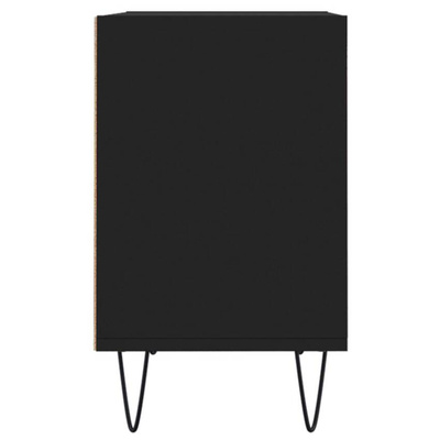 Szafka pod TV, czarna, 69,5x30x50 cm, materiał drewnopochodny vidaXL