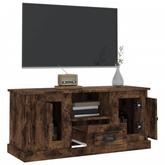 vidaXL Szafka pod TV, przydymiony dąb, 100x35,5x45 cm