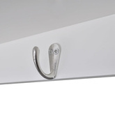 Wisząca szafka kuchenna, drewniana, biała