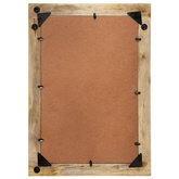 vidaXL Lustro, 70x50 cm, lite drewno mango i szkło