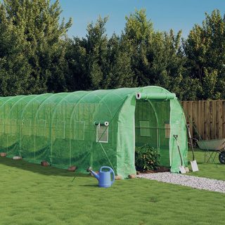 Szklarnia ze stalową ramą, zielona, 12 m?, 6x2x2 m