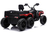 Quad Na Akumulator ATV 6 Kół Z Przyczepką JC606 24V 4x4 Czerwony