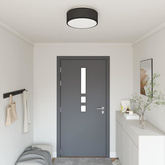 Lampa Sufitowa Z reflektorami Czarny 38 x 38 x 13,5 cm tkanina