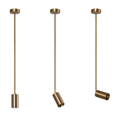 Lampa Wisząca Złota 80cm GU10 Spot Abruzzo Fin