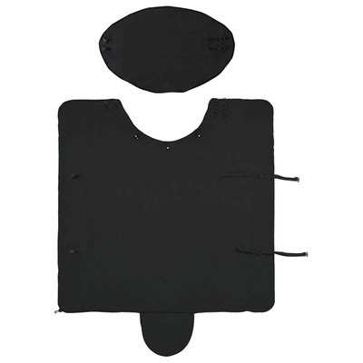 Koc dla Koni Czarny 115 cm Polar poliesterowy