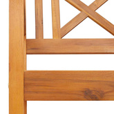 Ławka ogrodowa naturalny 220 x 56 x 90 cm Lite Drewno Akacji