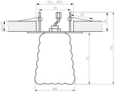 Oprawa stropowa chrom bezbarwny kryształ 40W G9 SK-75 Candellux 2203997