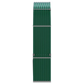 Stojak na drewno, zielony, 120x45x210 cm, stal galwanizowana