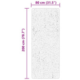 vidaXL Dywan HUARTE z krótkim włosiem, zielony, 80x200 cm