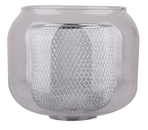 Lampa wisząca chromowa klosz z koszykiem 3x40W Ray Candellux 33-67074