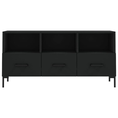 Szafka pod TV, czarna, 102x36x50 cm, materiał drewnopochodny vidaXL