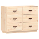 Komoda, 100x40x75 cm, lite drewno sosnowe