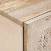 Stolik kawowy Biały 80 x 54 x 40 cm Drewno inżynieryjne