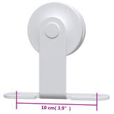 do montażu drzwi przesuwnych, 200 cm, stalowy, biały System