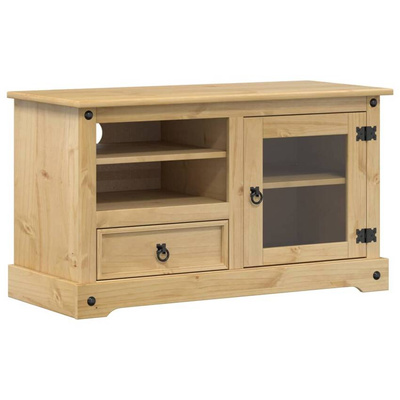 vidaXL Szafka pod TV Corona, 100x45x58 cm, lite drewno sosnowe