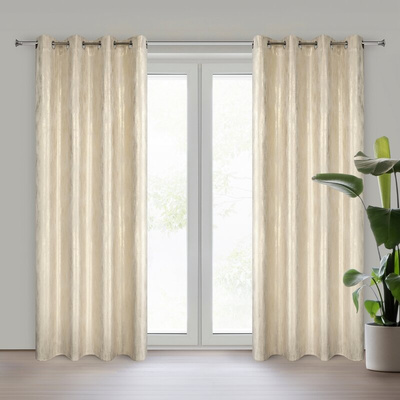 Zasłona Emila kremowa 140x250