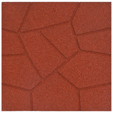Kamień kroczący 6 pcs Czerwony 40,5 x 40,5 x 2 cm Guma