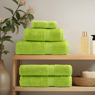Ręczniki premium SOLUND, 4 szt., zielone, 100x200 cm, 600 g/cm?